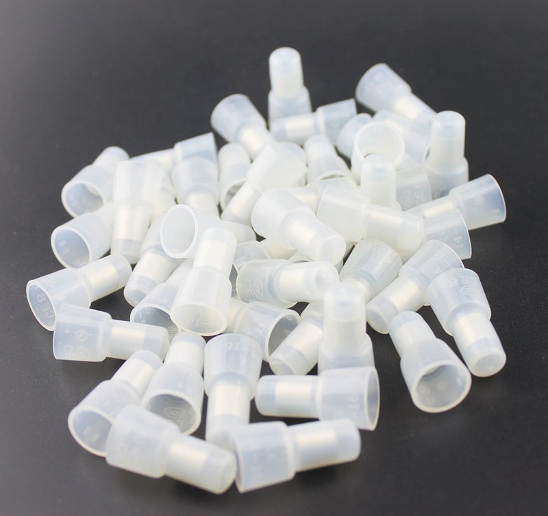 Rextin 1000pcs Transparent CE5 Protective Closed End Wire Crimp Connector Cap (1000pcs) - Image 1